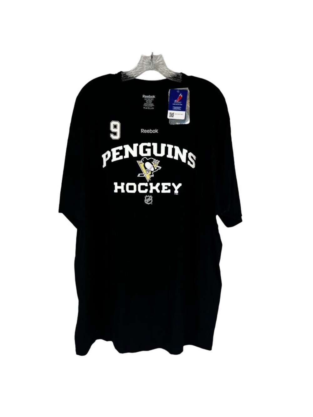 Reebok Penguins Hockey‎ TShirt Dupuis 9 Mens 2XL Black New Fanwear